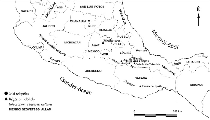 Sites in Central Mexico where mosaic masks have been found