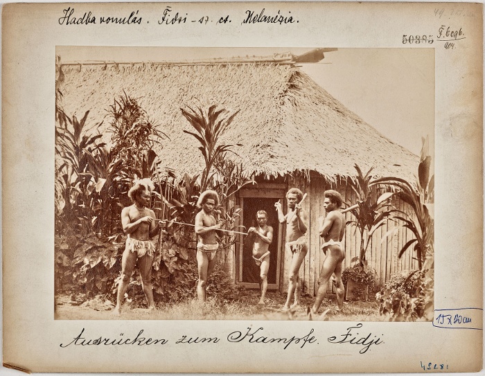 ‘Marching to war’, NM F 6096, Suva, Viti Levu, Fiji Islands, 1893–1896, Collected by Rudolf Festetics