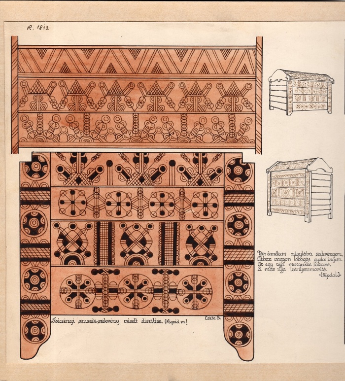 Image 2: Wooden chest, Szécsényhalászi, Hungary, R 1813
