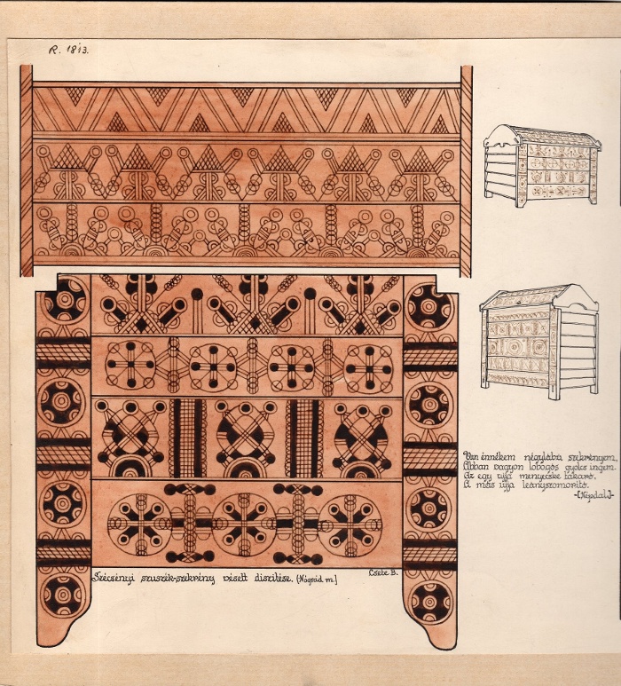 2. kép: Ácsolt láda, Szécsényhalászi, Magyarország, R 1813