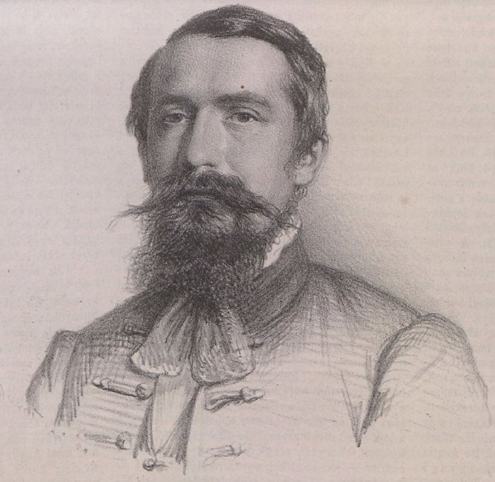 Xántus János arcképe Az ország tükre című lap 1862. február 15-iki számában