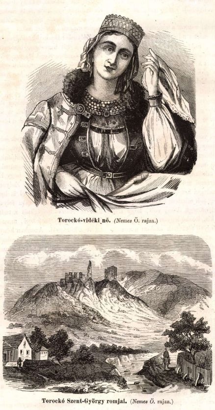 6. Torockó-vidéki nő / Nemes Ö. rajza. In Hazánk s a külföld. Pest, 1866. (F 411)