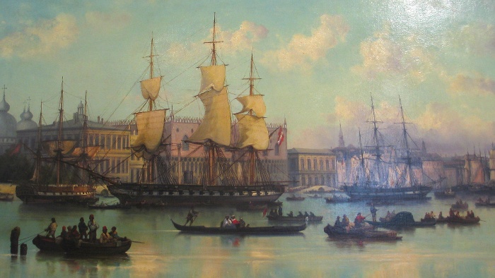 Josef Püttner: SMS  Novara Velencében, 1862 után